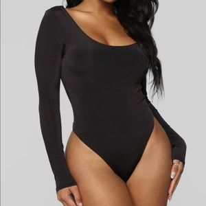 Black Slinky Bodysuit
